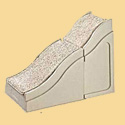 Pet Ramp Extension mates to Large Pet Ramp to reach your bed